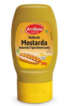 MOLHO ARRIFANA 200G MOSTARDA AMARELA