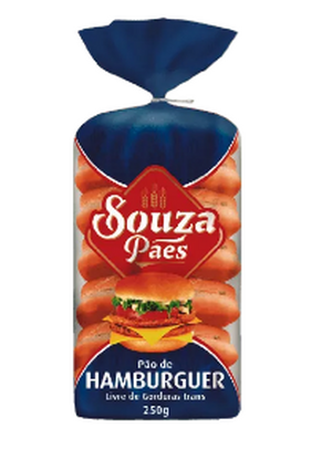 PAO HAMB SOUZA PAES 4UND 250G TRAD