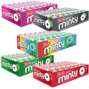PASTILHA MINTY ROLLY 16X29G SABORES