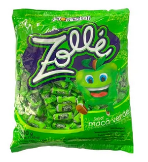 BALA ZOLLE 500G MAÇA VERDE